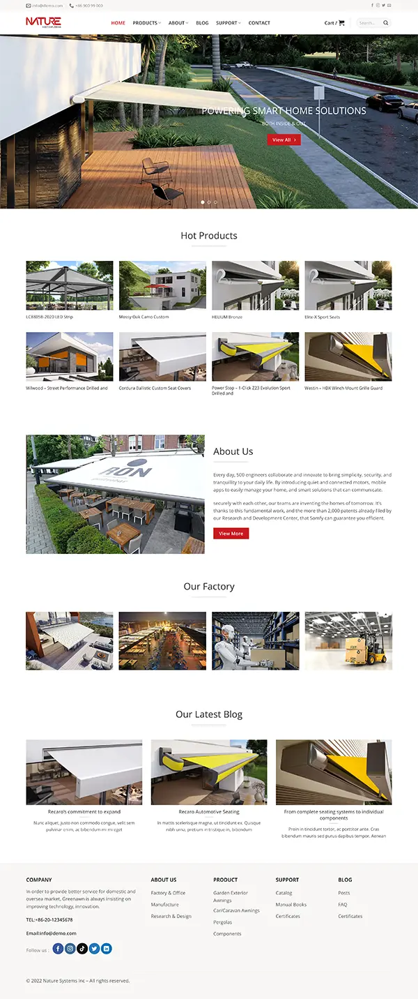 热销B2B询盘展示型模版插图