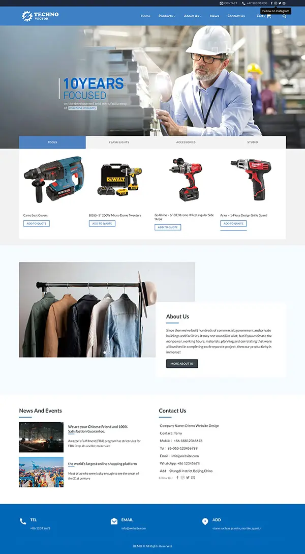 热销B2B询盘展示型模版插图10