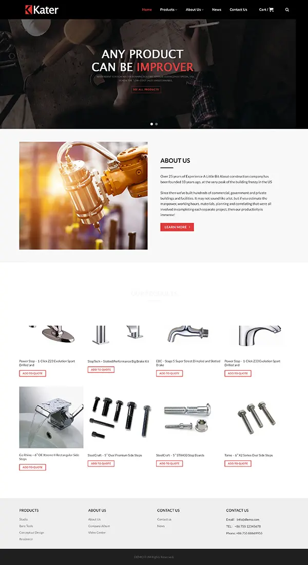 热销B2B询盘展示型模版插图14