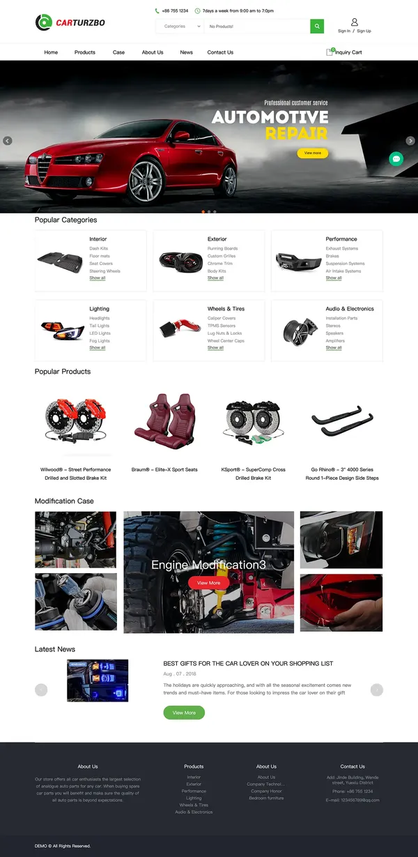 热销B2B询盘展示型模版插图20